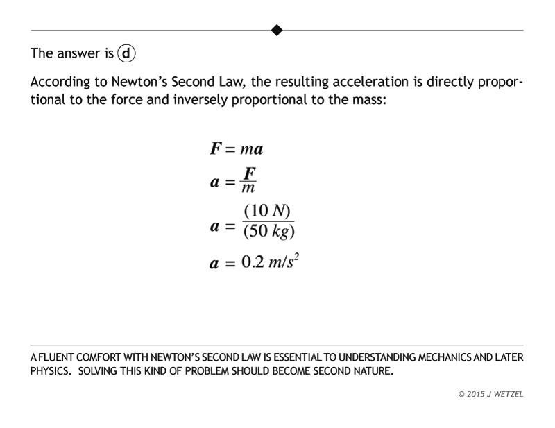 Explanation of Newtons law sled problem.