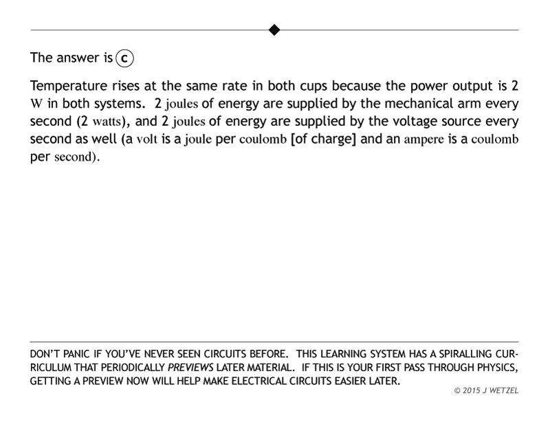 Explanation calorimetry cup problem