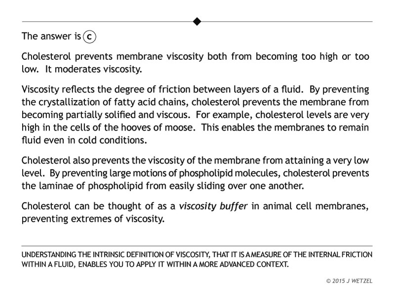 Membrane fluidity problem explanation