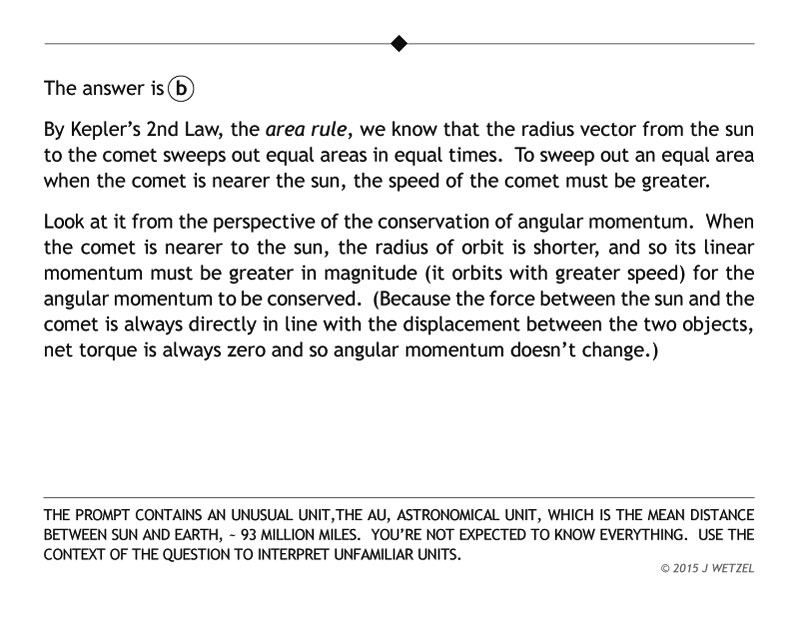 Keplers laws gravitation problem explanation