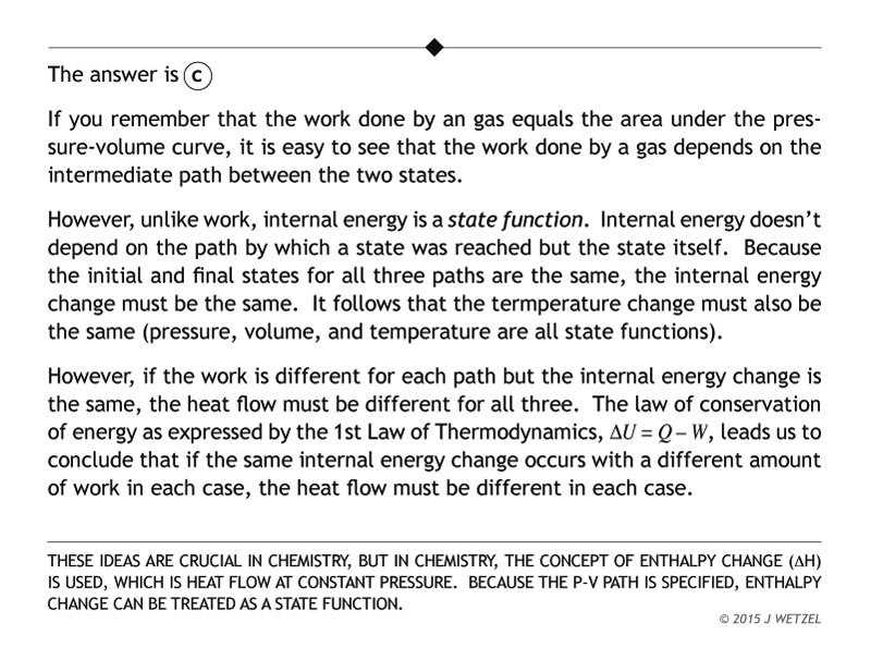 Gas transformation problem explanation