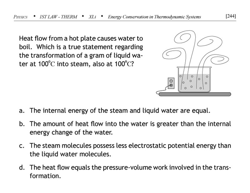 Vaporization problem