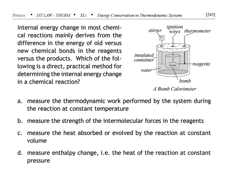 Bomb calorimeter problem