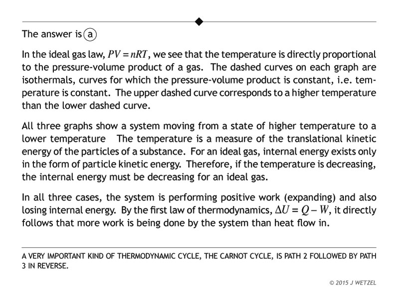 Judging movement between isothermals problem explanation