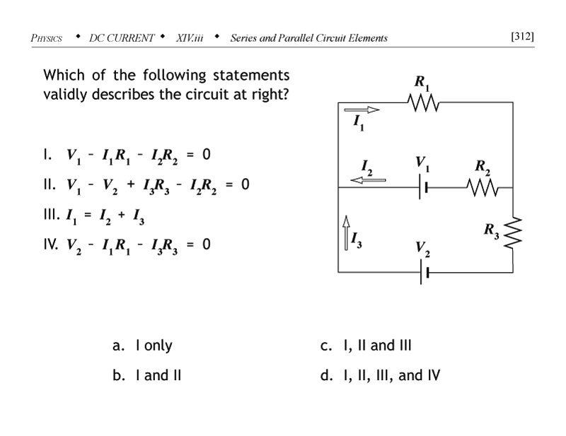 Application of Kirchhofs rules