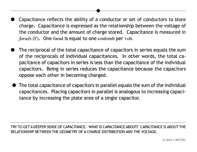 Capacitance main ideas