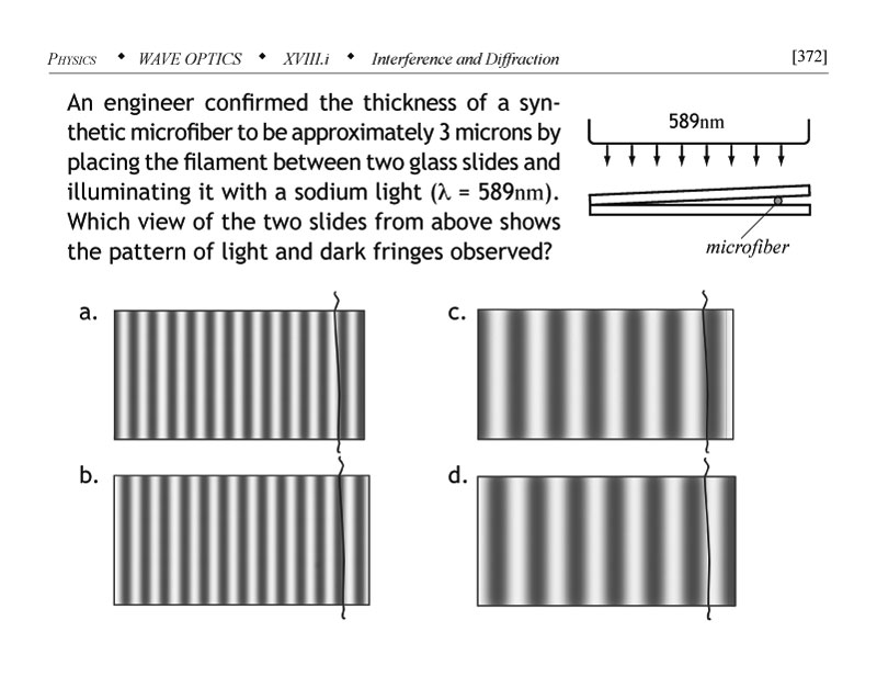 Question on pattern of light and dark fringes in air wedge interference