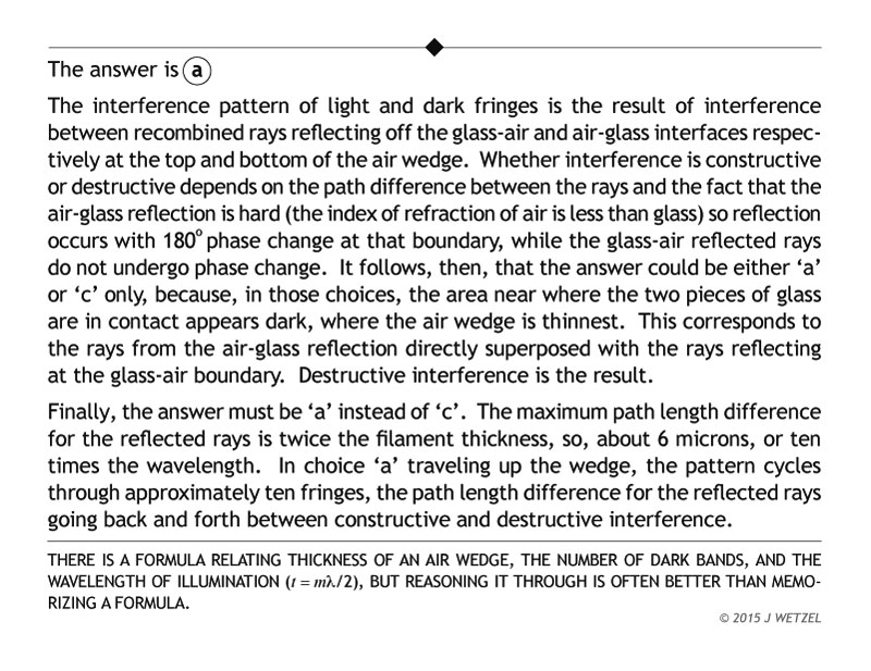 Air wedge interference question