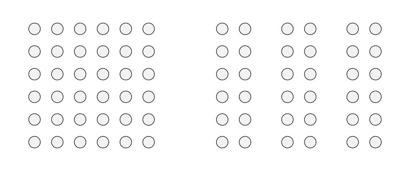 Perspective, relative size, occlusion and texture gradients all contribute to the three-dimensional appearance of this photo.