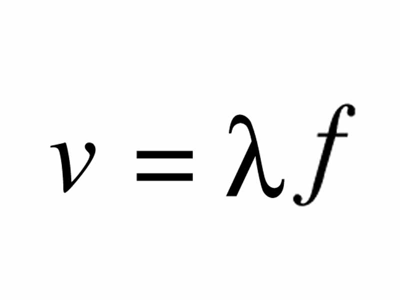 Wave speed is the product of wavelength and frequency