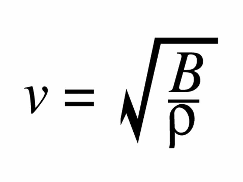 Speed of sound depends on the bulk modulus and density of the medium