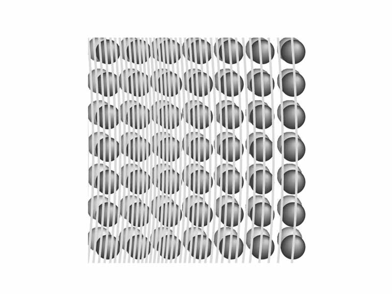 Sound waves in a crystal lattice