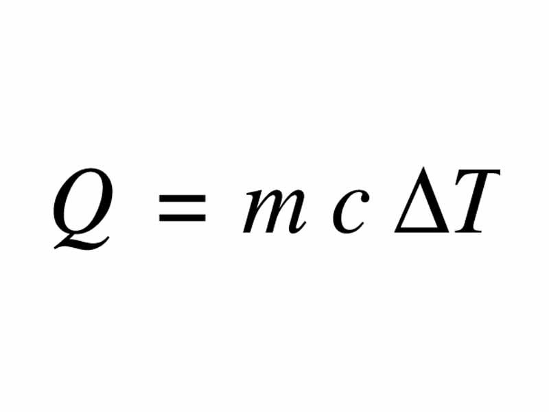 Heat involved in temperature change with specific heat