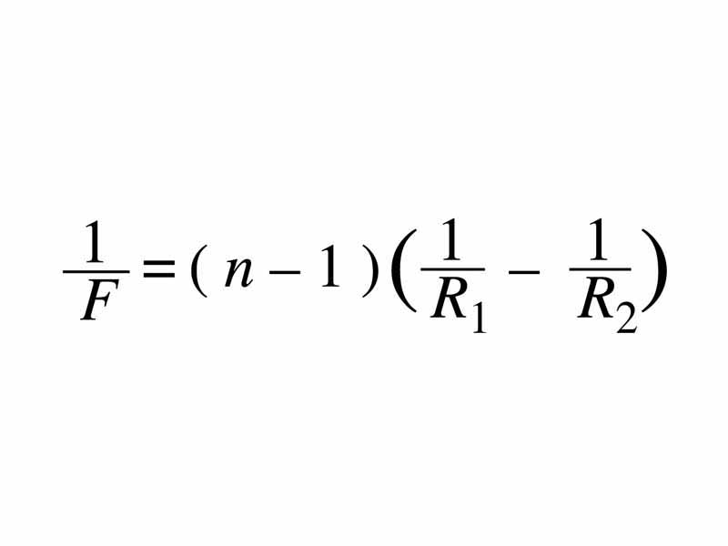 Lensmaker equation