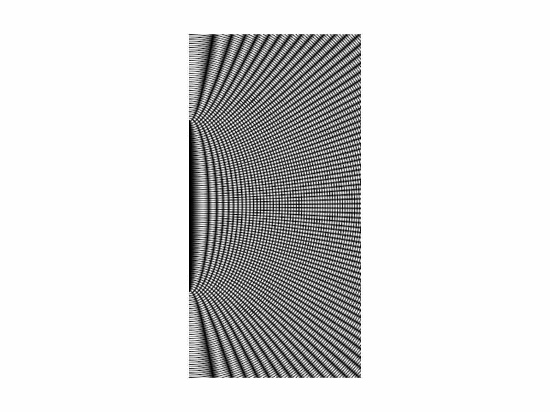 The wavefronts resulting from two pinholes.