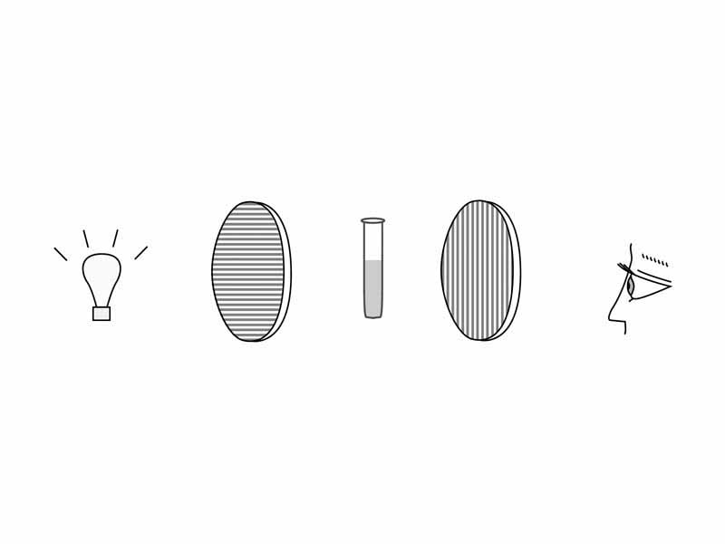 Crossed polarimeters