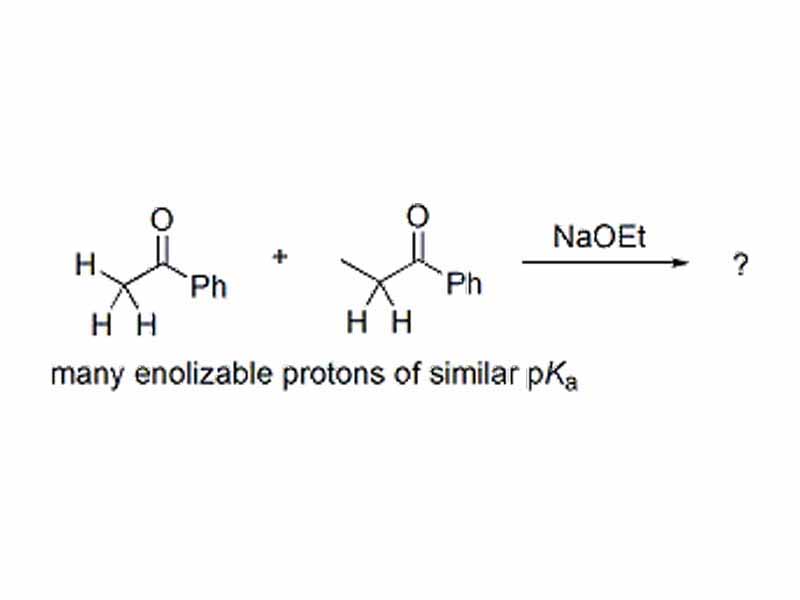 This reaction has a number of possible products