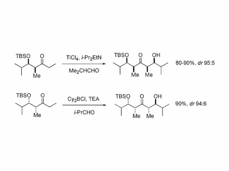 examples of 1,3-syn for alpha stereocenter on enolate