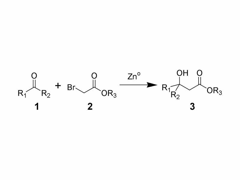 Reaction scheme of the Reformatskii reaction.