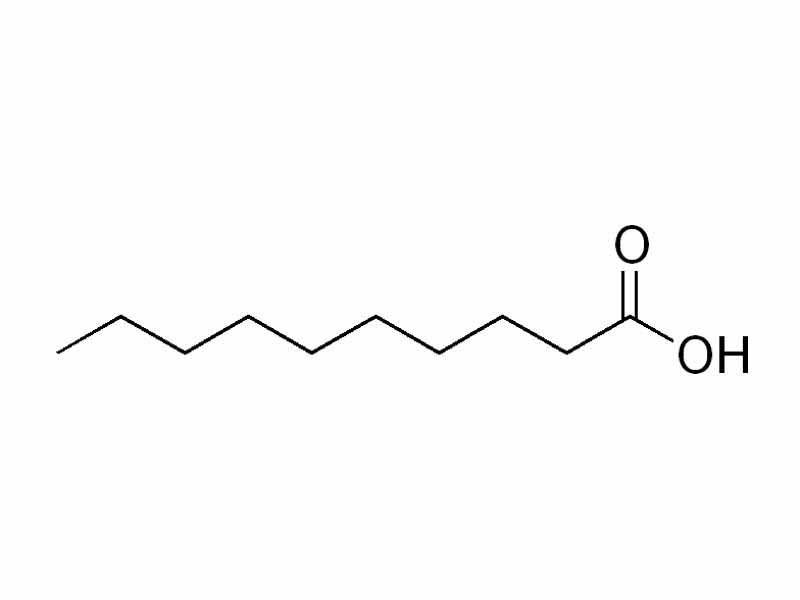 Decanoic acid structure