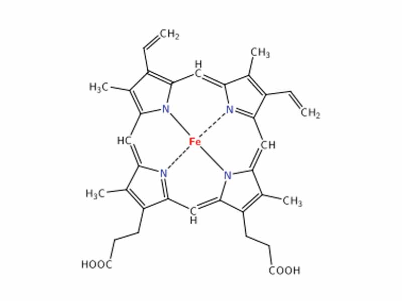 Structure of Heme B