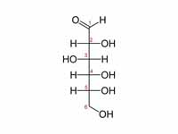 The Fischer projection of the chain f...