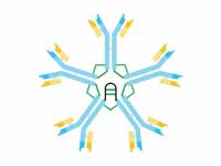 IgM scheme. Heavy chains are blue; li...